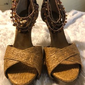 EFE Wicker High Heel Sandal